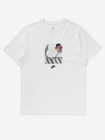 NIKE M T-shirt bianca con grafica Bianco