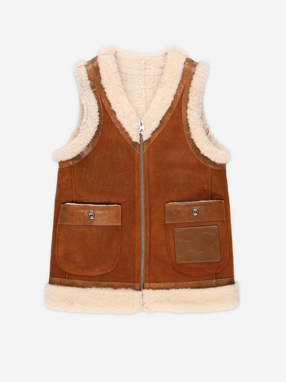 PHILIPPE MODEL W Gilet montone cognac Cognac Urbanstaroma