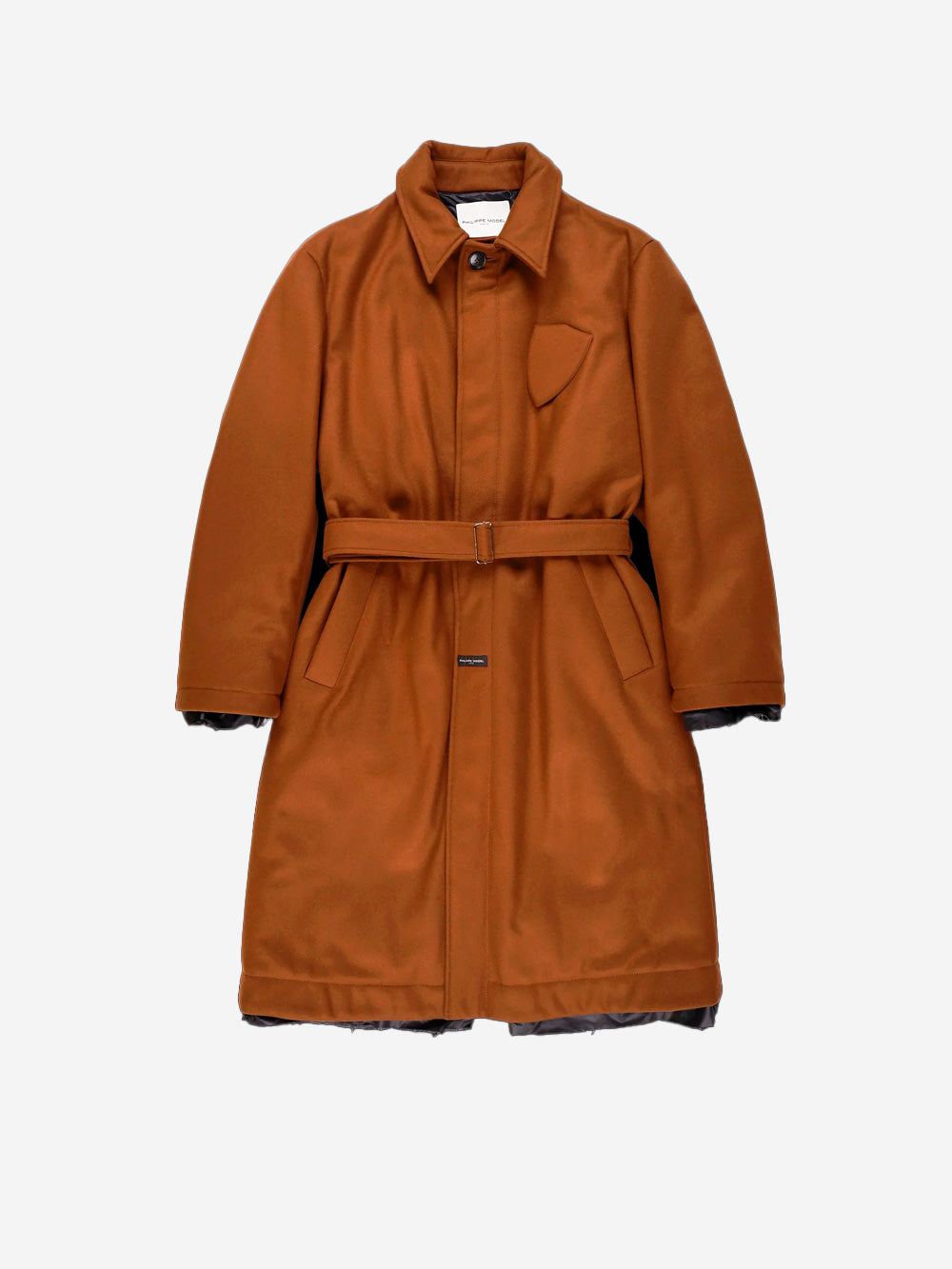 PHILIPPE MODEL M Trench cognac in lana Cognac Urbanstaroma