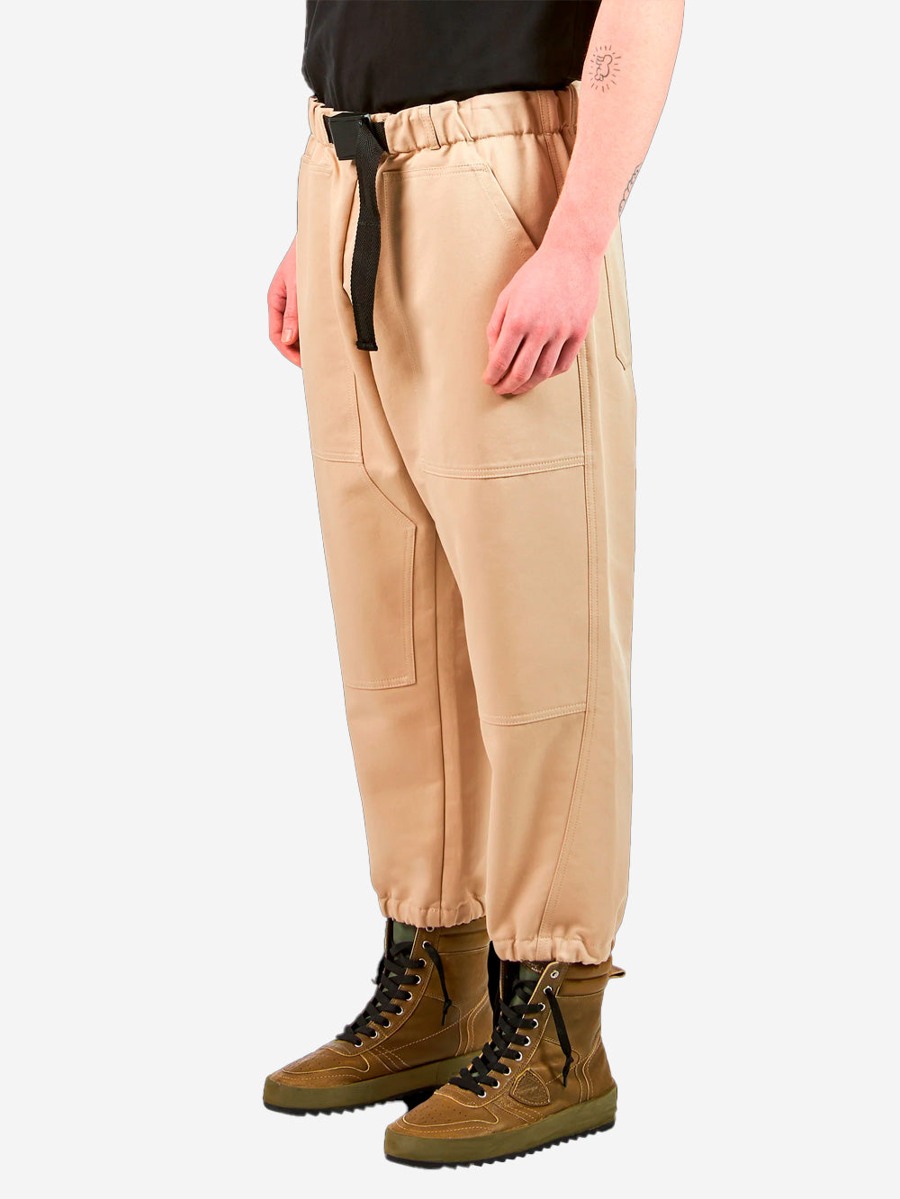 PHILIPPE MODEL M Pantaloni utility loose fit beige Beige Urbanstaroma