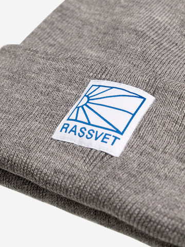 RASSVET Beanie grigio con applicazione Grigio