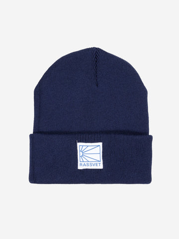 RASSVET Beanie blu con logo Blu