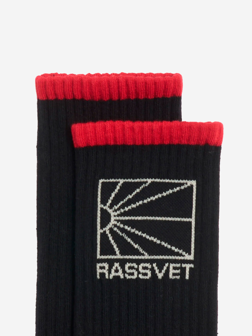 RASSVET M Calzini neri knit logo Nero Urbanstaroma