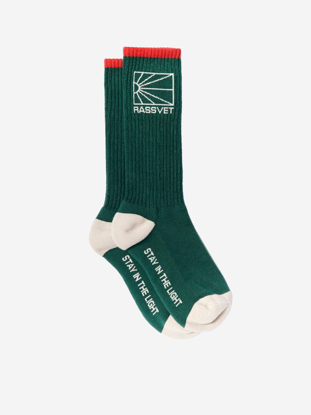 RASSVET M Calzini verdi knit logo Verde Urbanstaroma