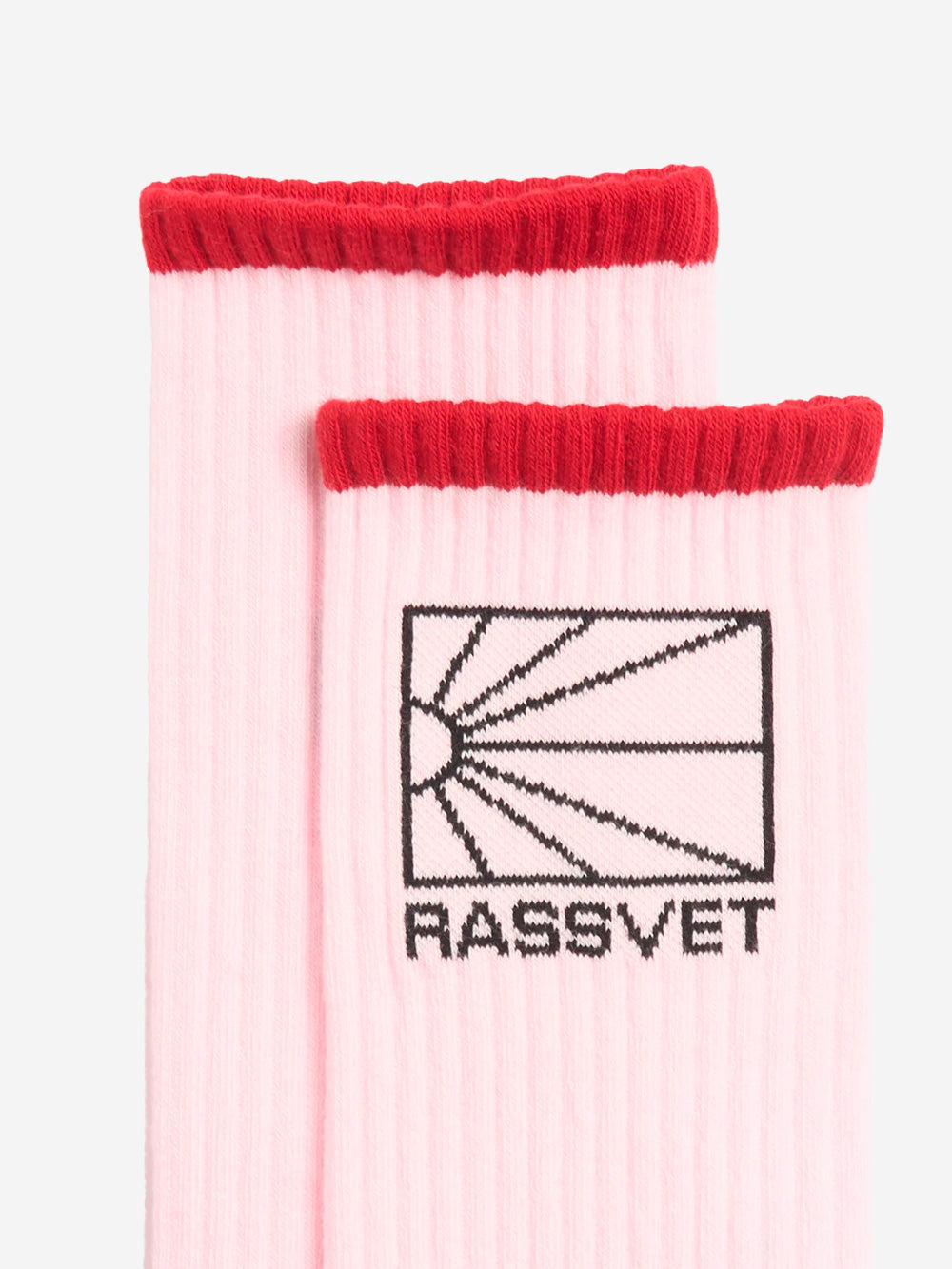 RASSVET M Calzini rosa knit logo Rosa Urbanstaroma