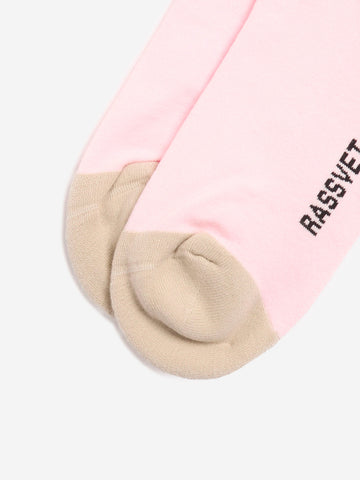 RASSVET M Calzini rosa knit logo Rosa