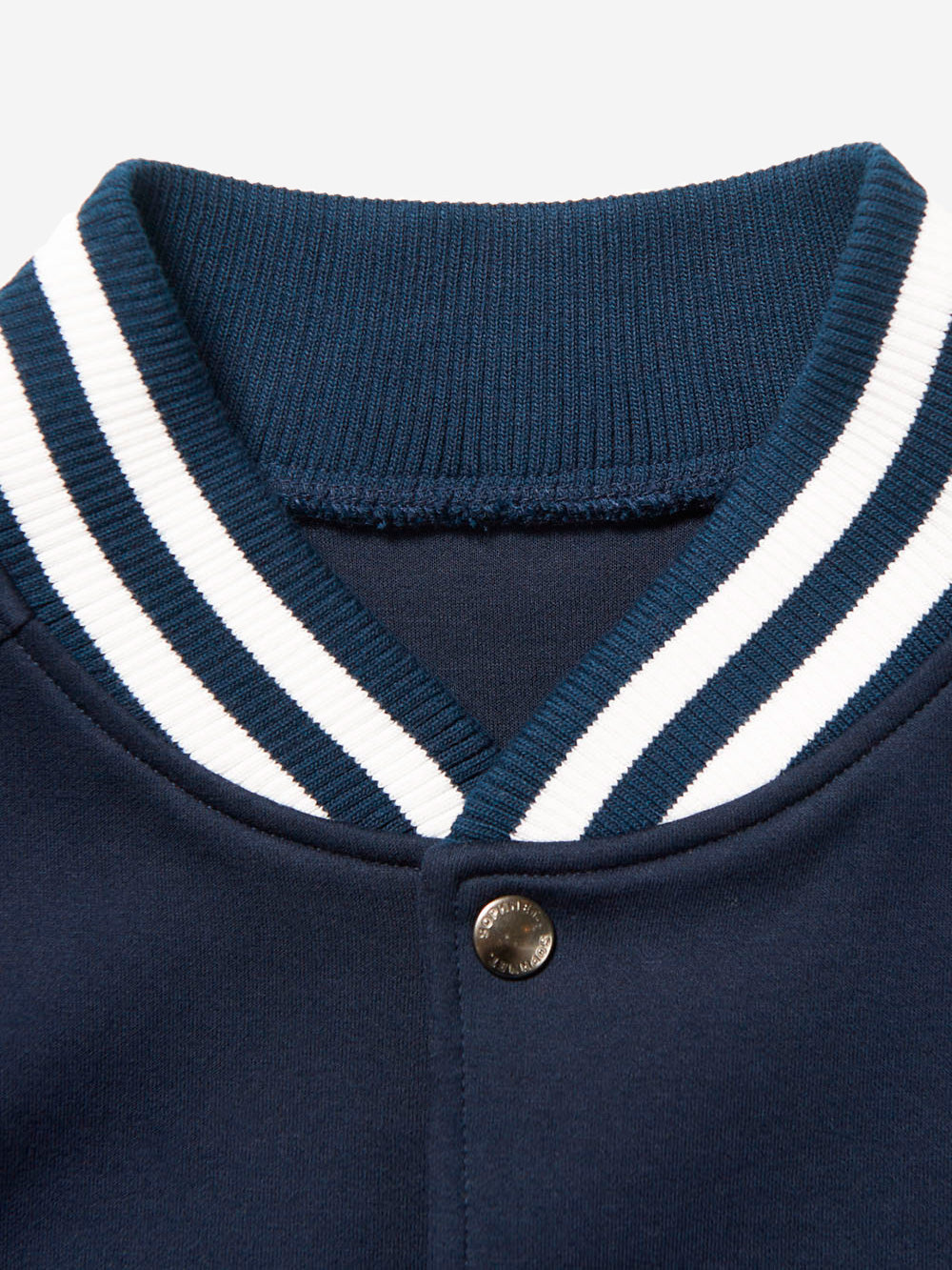 SOPHNET. Giacca varsity blu Compact Double Knit con logo Blu Urbanstaroma