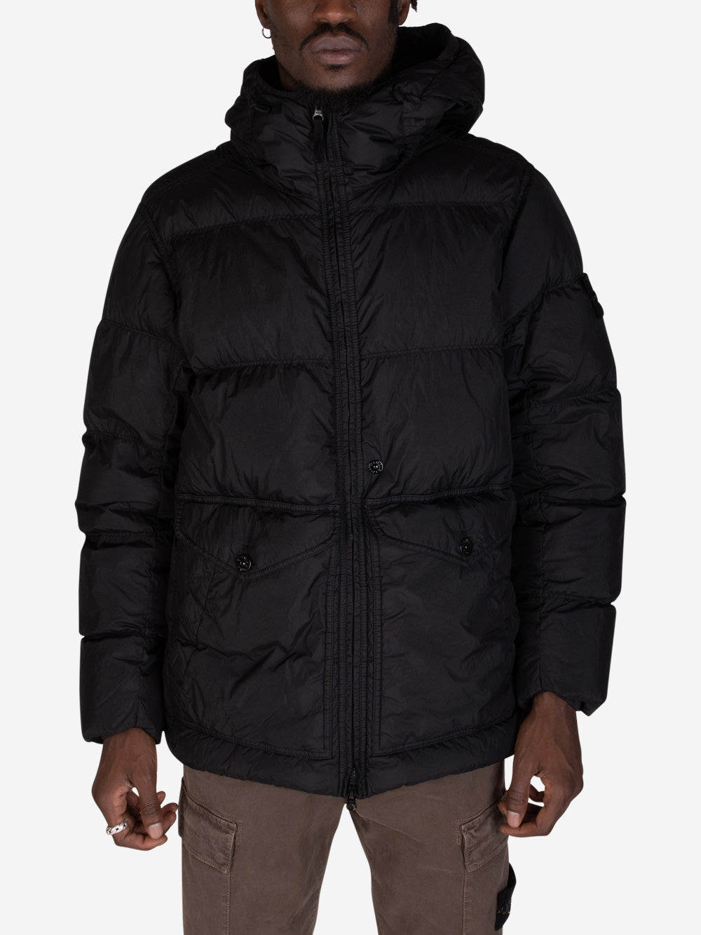 STONE ISLAND Crindle Reps giubbotto imbottito nero Nero Urbanstaroma