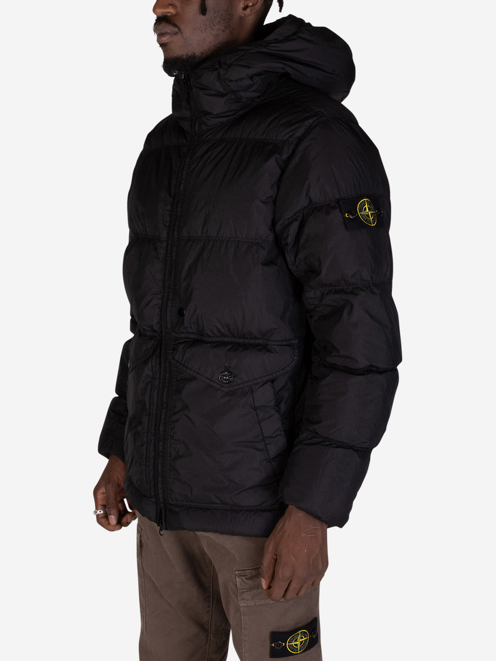 STONE ISLAND Crindle Reps giubbotto imbottito nero Nero Urbanstaroma