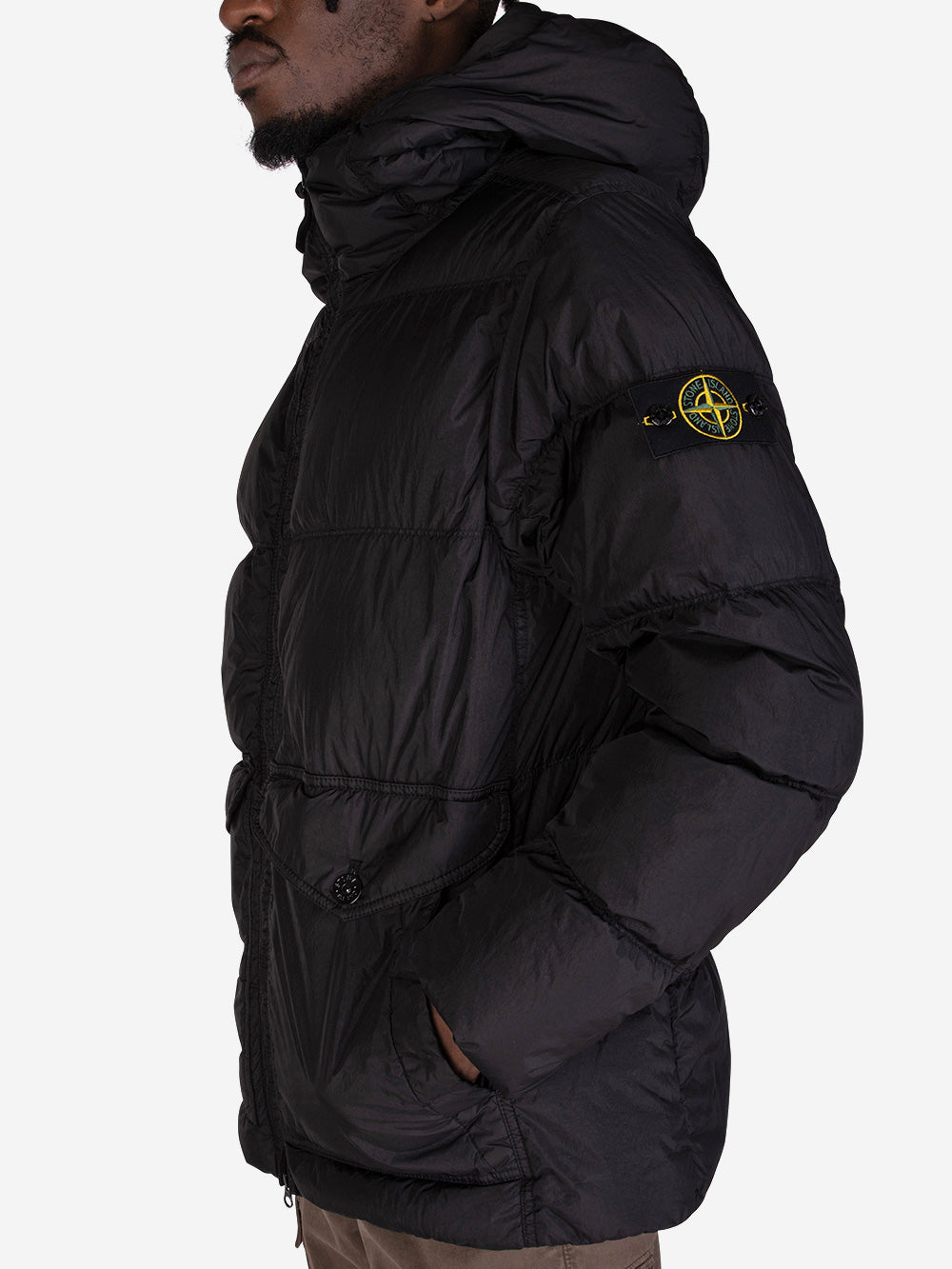 STONE ISLAND Crindle Reps giubbotto imbottito nero Nero Urbanstaroma