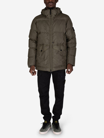 STONE ISLAND Crindle Reps giubbotto imbottito muschio Muschio