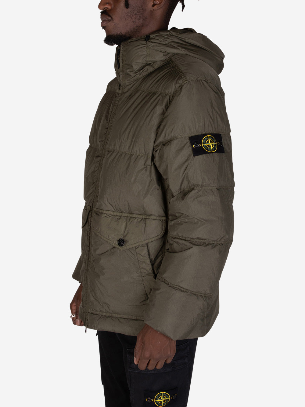 STONE ISLAND Crindle Reps giubbotto imbottito muschio Muschio Urbanstaroma