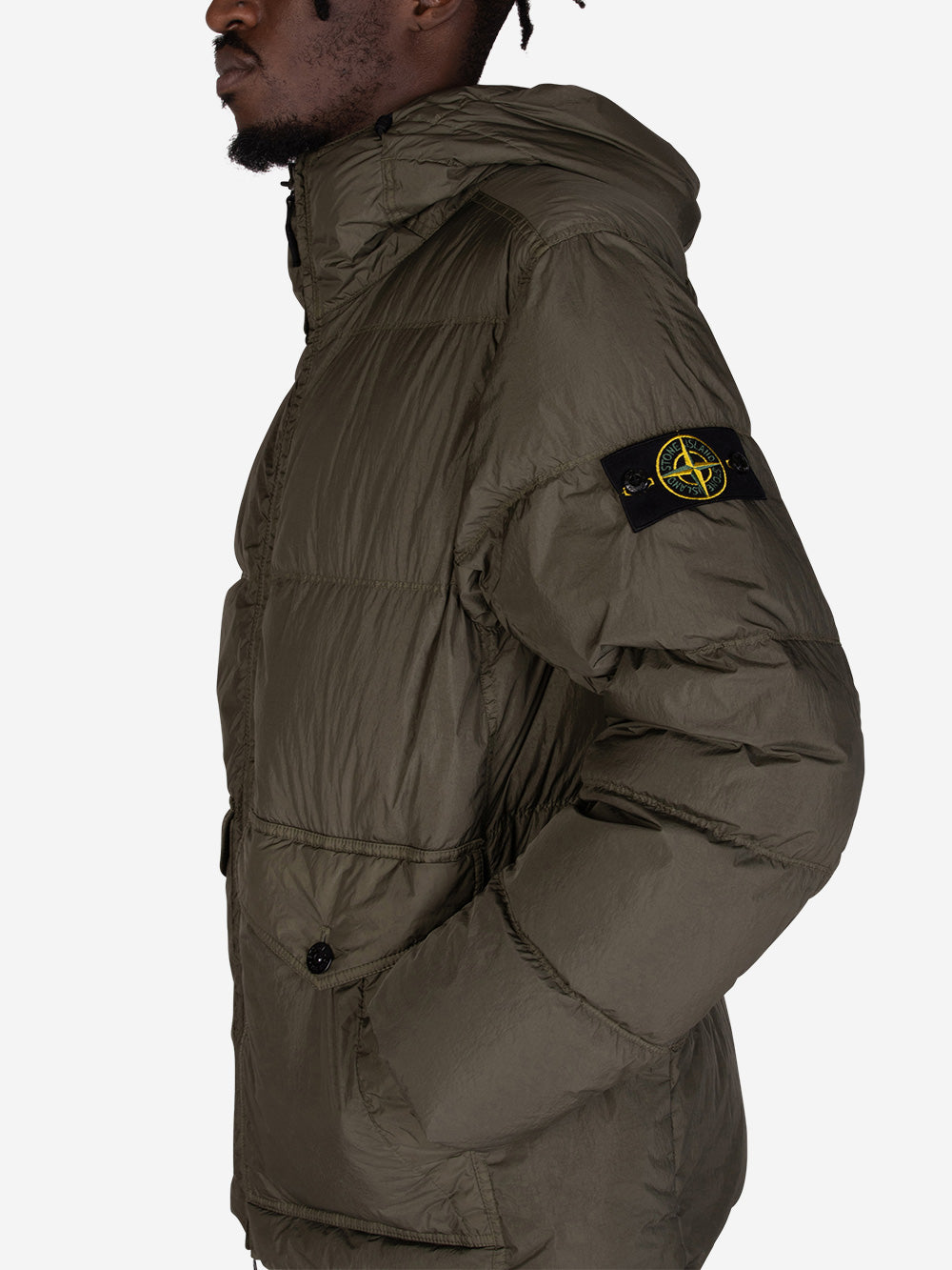 STONE ISLAND Crindle Reps giubbotto imbottito muschio Muschio Urbanstaroma