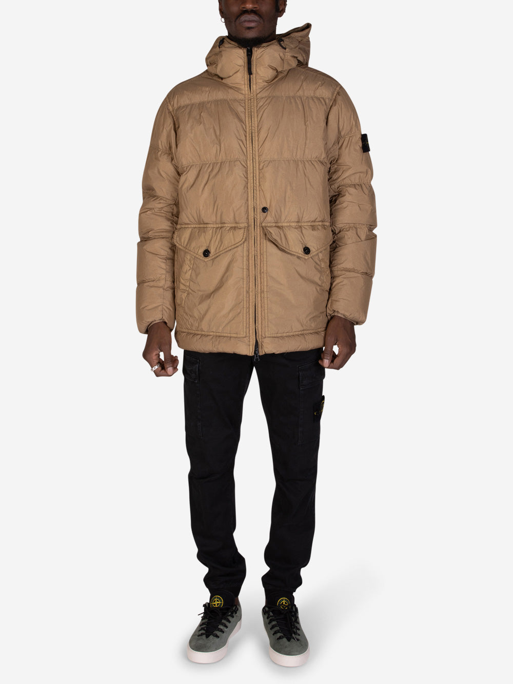 STONE ISLAND Crindle Reps giubbotto imbottito biscotto Biscotto Urbanstaroma