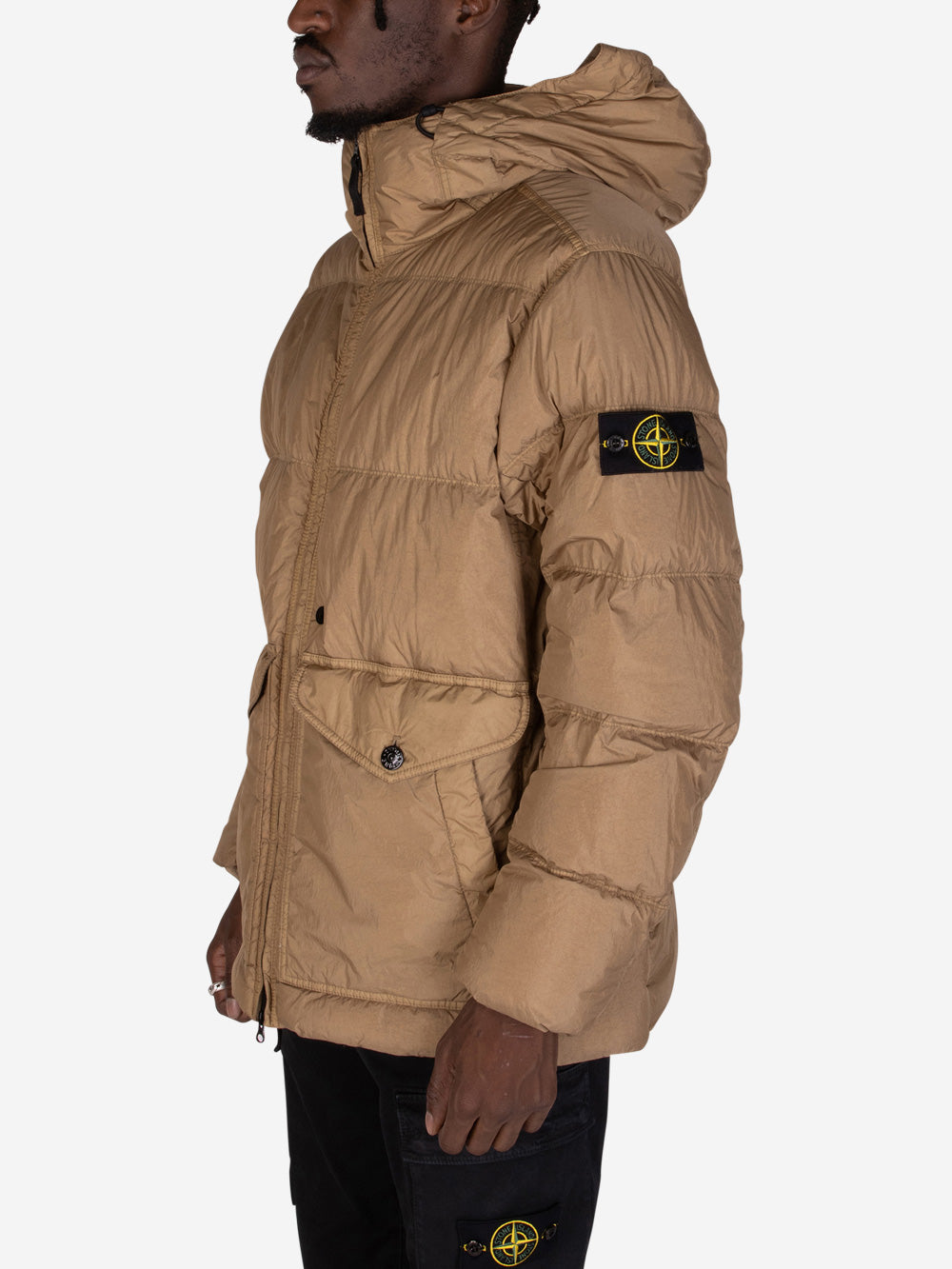 STONE ISLAND Crindle Reps giubbotto imbottito biscotto Biscotto Urbanstaroma