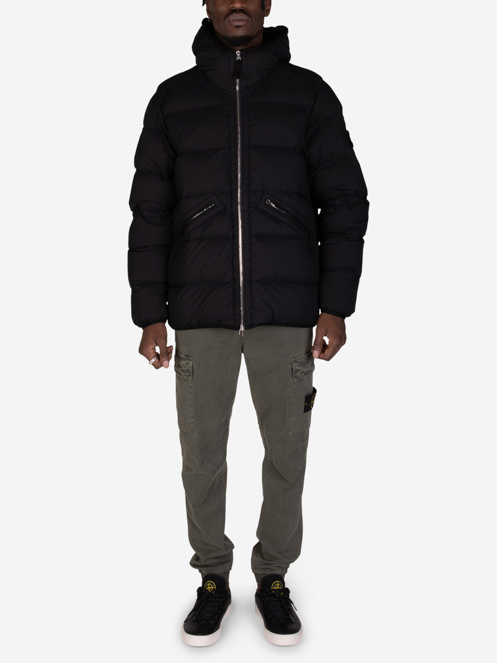 STONE ISLAND Giubbotto in nylon imbottito nero Nero Urbanstaroma