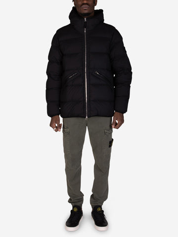 STONE ISLAND Giubbotto in nylon imbottito nero Nero