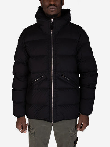 STONE ISLAND Giubbotto in nylon imbottito nero Nero