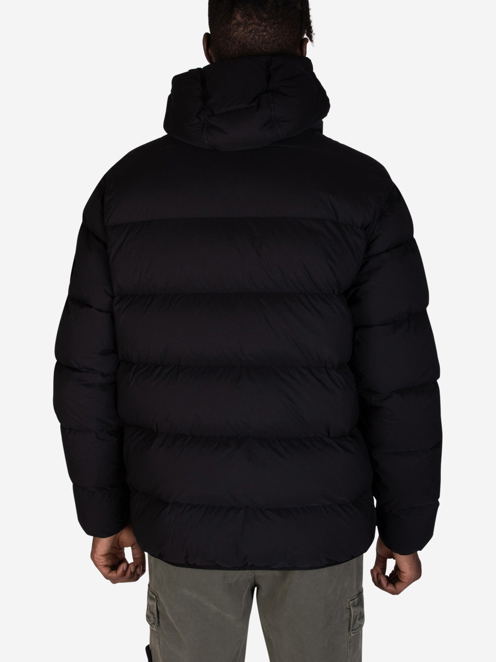 STONE ISLAND Giubbotto in nylon imbottito nero Nero Urbanstaroma