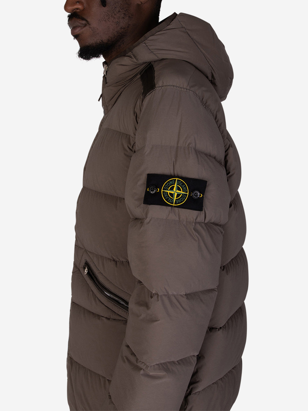 STONE ISLAND Giubbotto in nylon imbottito noce Noce Urbanstaroma