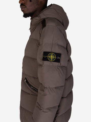 STONE ISLAND Giubbotto in nylon imbottito noce Noce