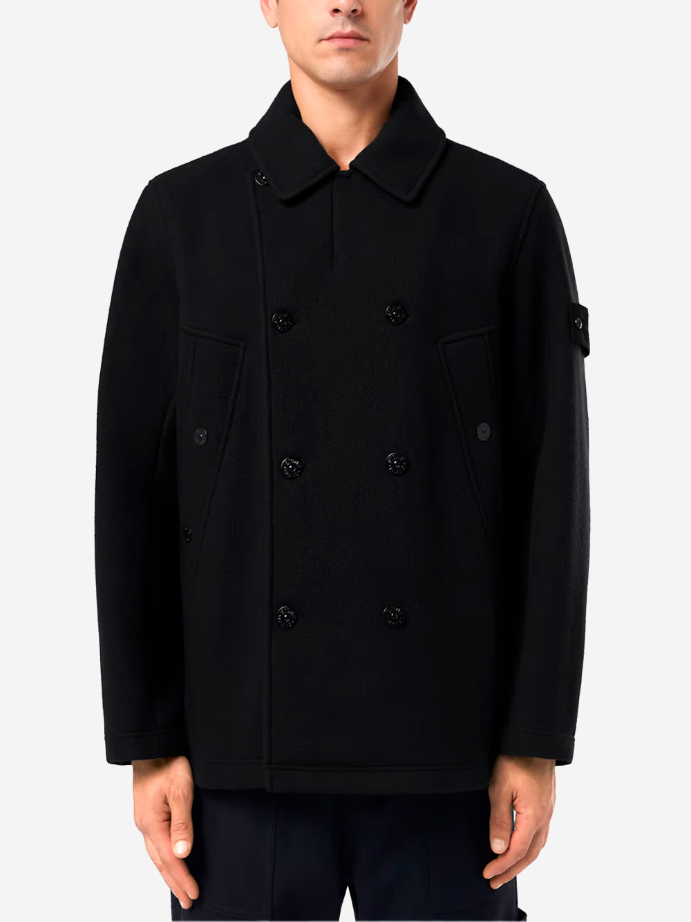 STONE ISLAND Heavy Melton Ghost nero Nero Urbanstaroma