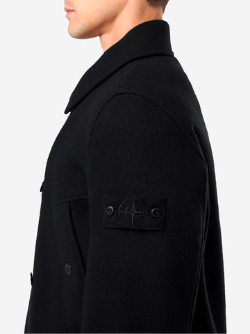 STONE ISLAND Heavy Melton Ghost nero Nero