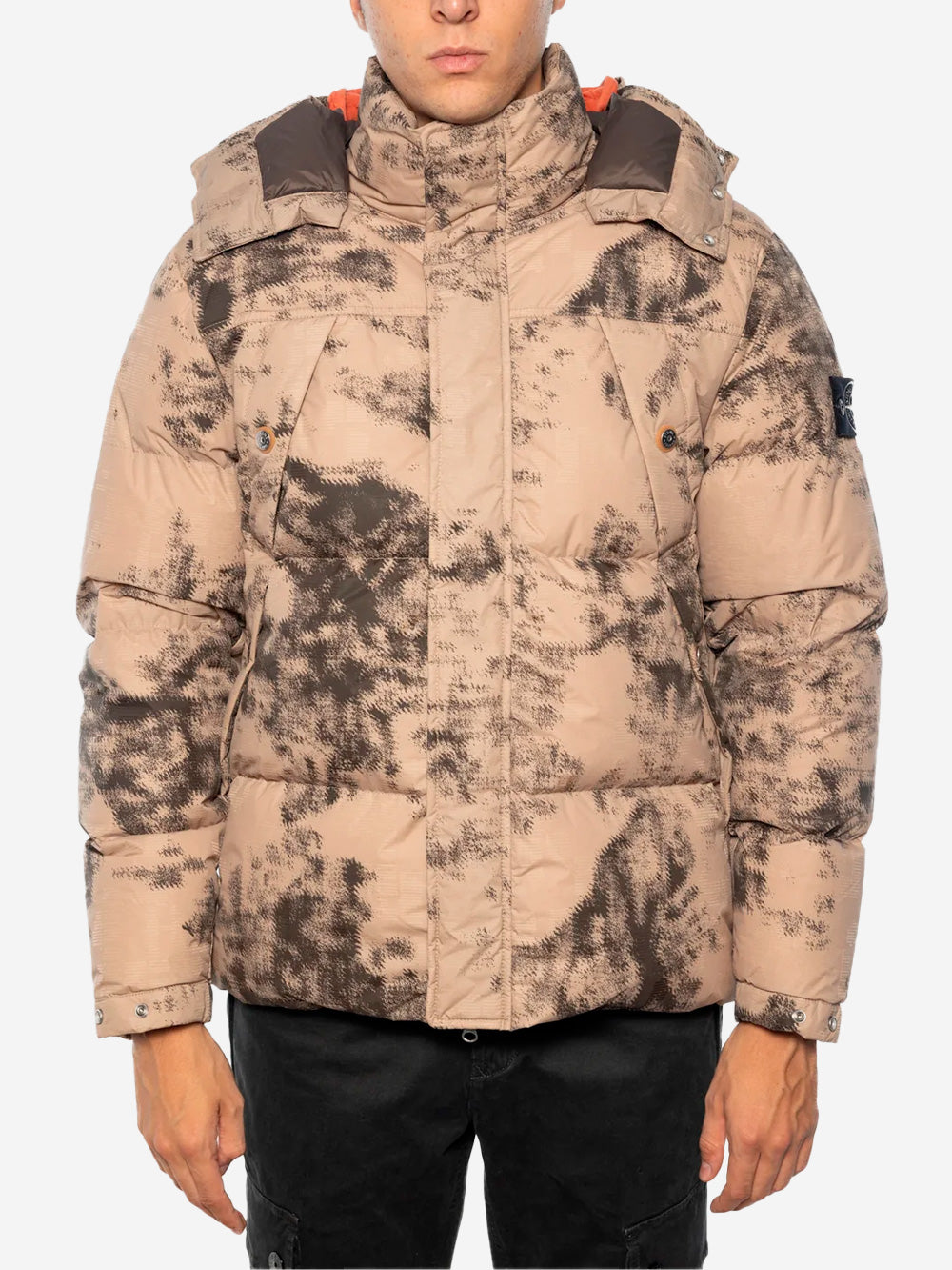 STONE ISLAND Camouflage nylon rep ice jacket Tortora Urbanstaroma