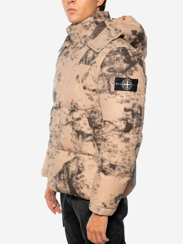 STONE ISLAND Camouflage nylon rep ice jacket Tortora