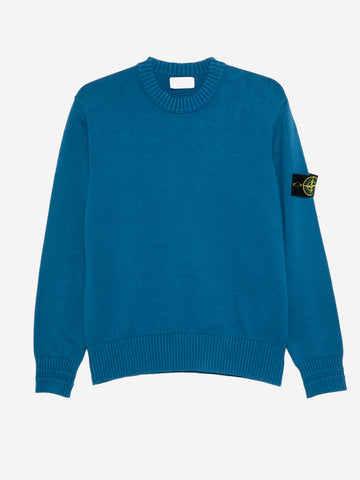 STONE ISLAND Maglione girocollo avio blu