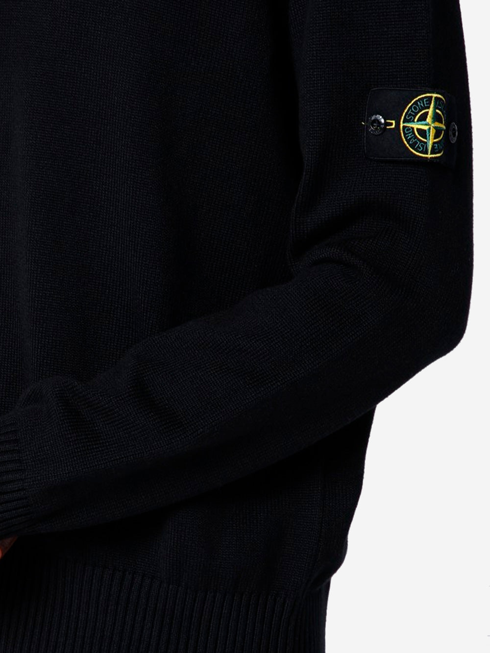 STONE ISLAND Maglione girocollo nero Nero Urbanstaroma