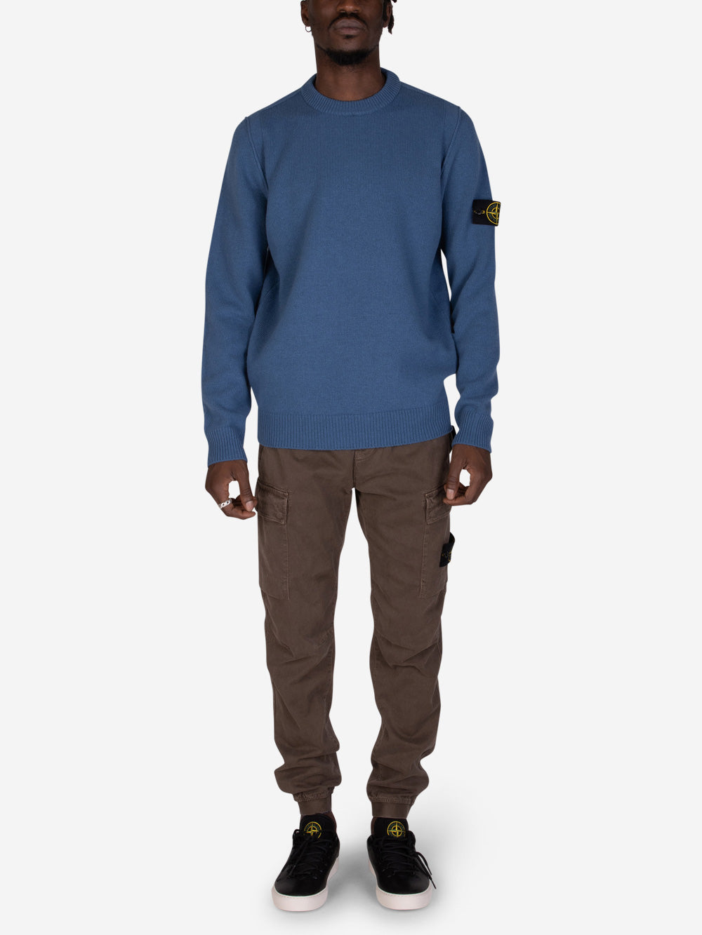 STONE ISLAND Maglione girocollo avio blu Urbanstaroma