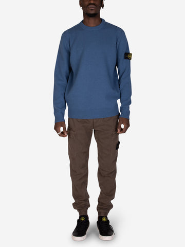 STONE ISLAND Maglione girocollo avio blu