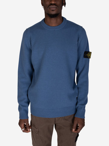 STONE ISLAND Maglione girocollo avio blu