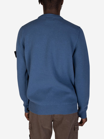 STONE ISLAND Maglione girocollo avio blu