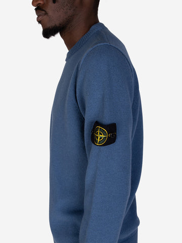 STONE ISLAND Maglione girocollo avio blu