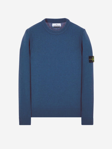 STONE ISLAND Maglione girocollo avio blu