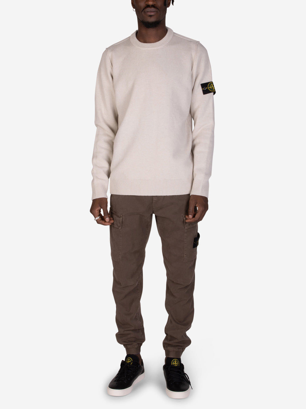 STONE ISLAND Maglione girocollo stucco Stucco Urbanstaroma