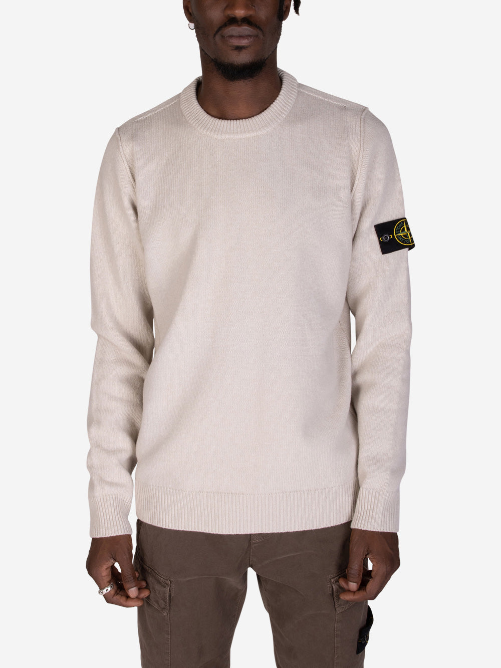 STONE ISLAND Maglione girocollo stucco Stucco Urbanstaroma