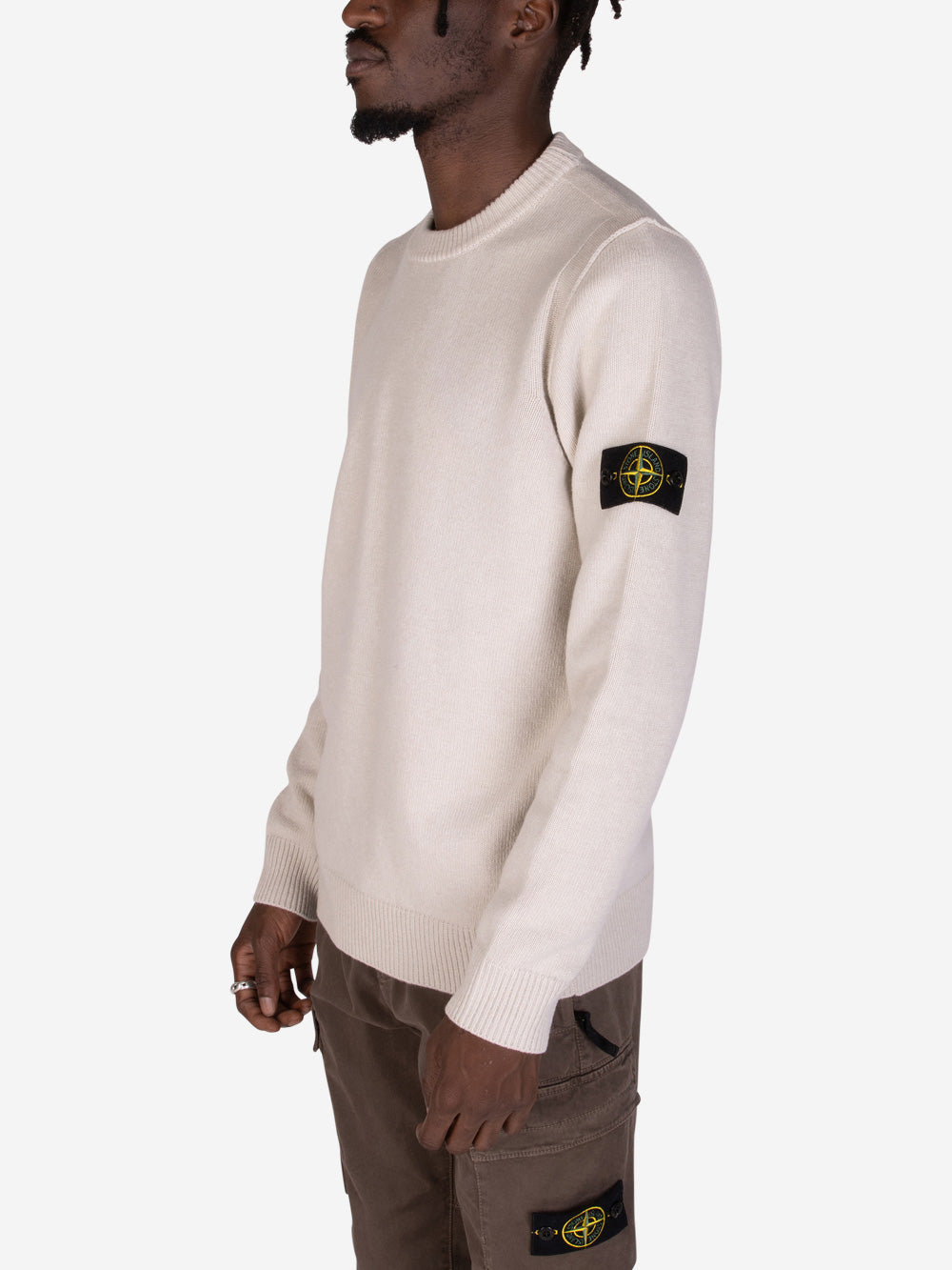 STONE ISLAND Maglione girocollo stucco Stucco Urbanstaroma