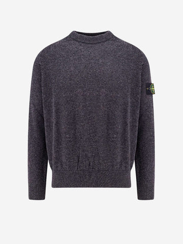 STONE ISLAND Maglione lana vergine grigio piombo Piombo