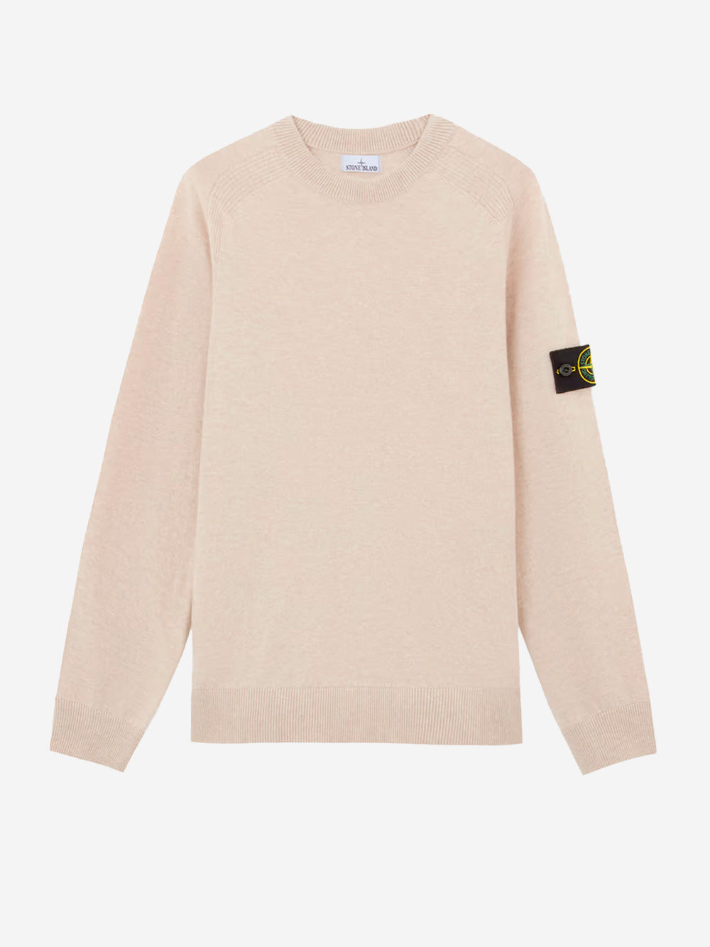 STONE ISLAND Maglione lana vergine beige Stucco Urbanstaroma