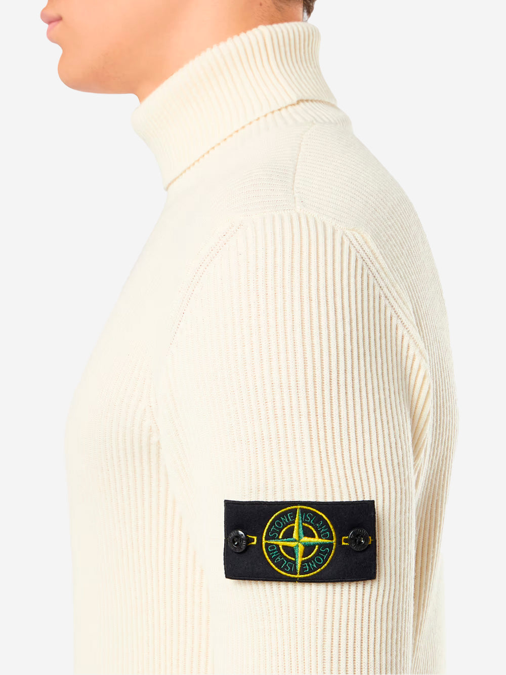 STONE ISLAND Full Rib RWS wool panna Naturale Urbanstaroma