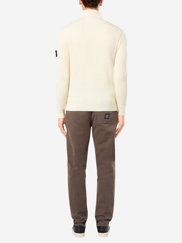 STONE ISLAND Full Rib RWS wool panna Naturale