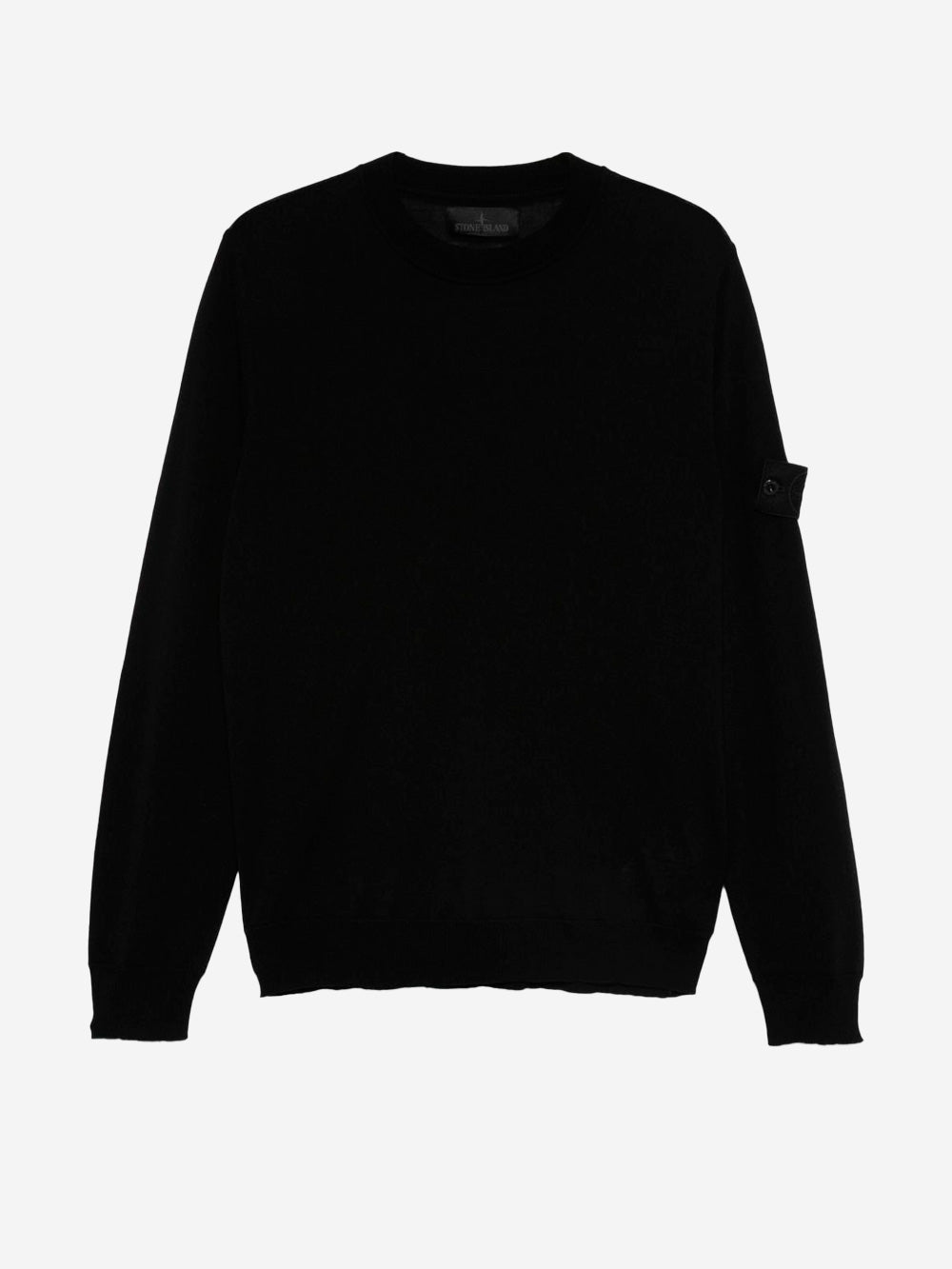 STONE ISLAND Pullover girocollo in lana Ghost Nero Urbanstaroma