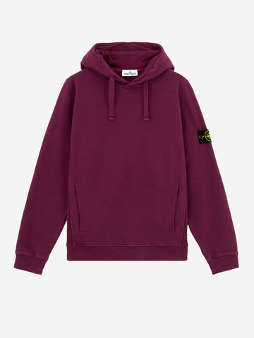 STONE ISLAND Felpa con cappuccio mosto Mosto