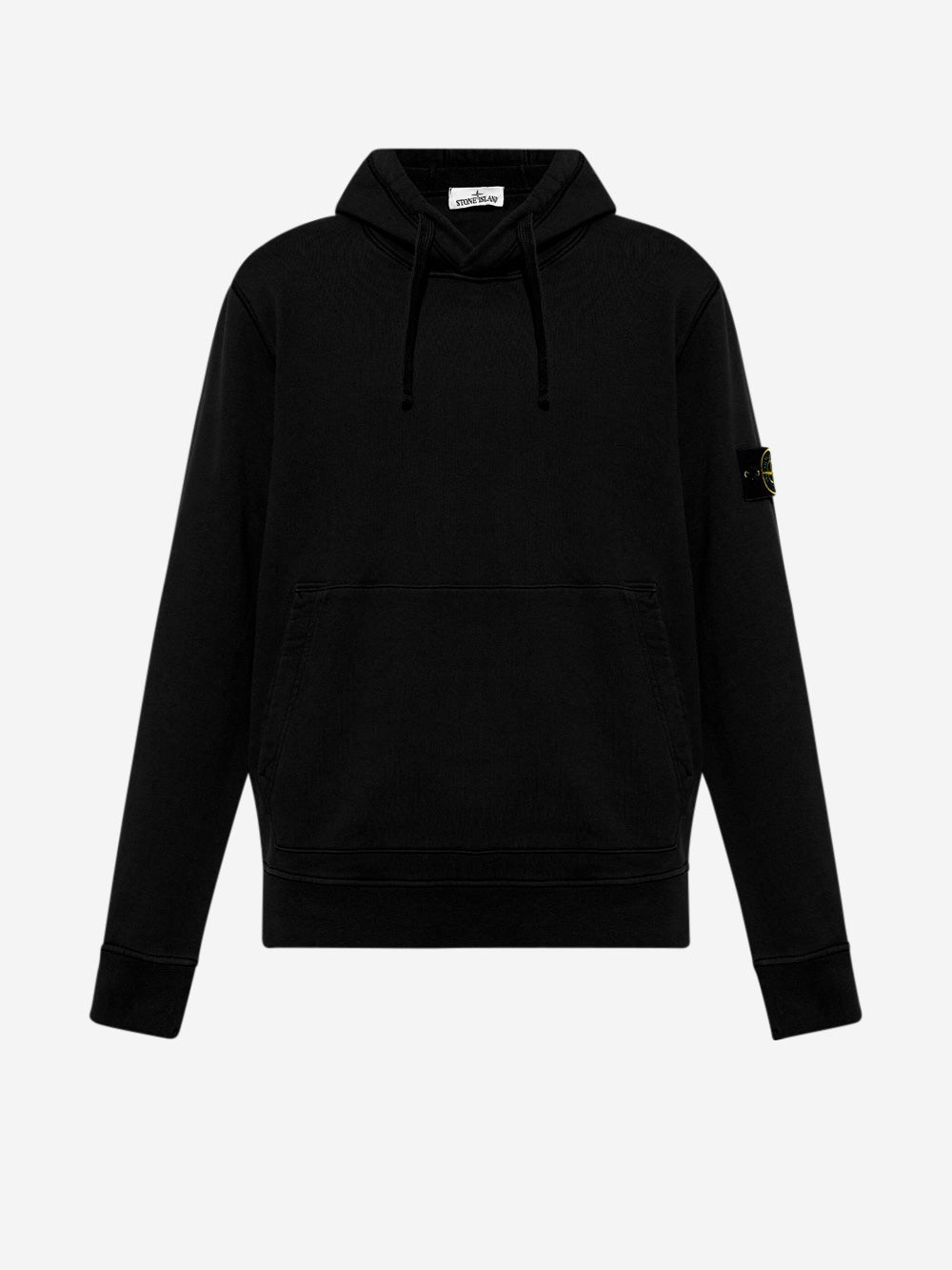 STONE ISLAND Felpa con cappuccio nera Nero Urbanstaroma