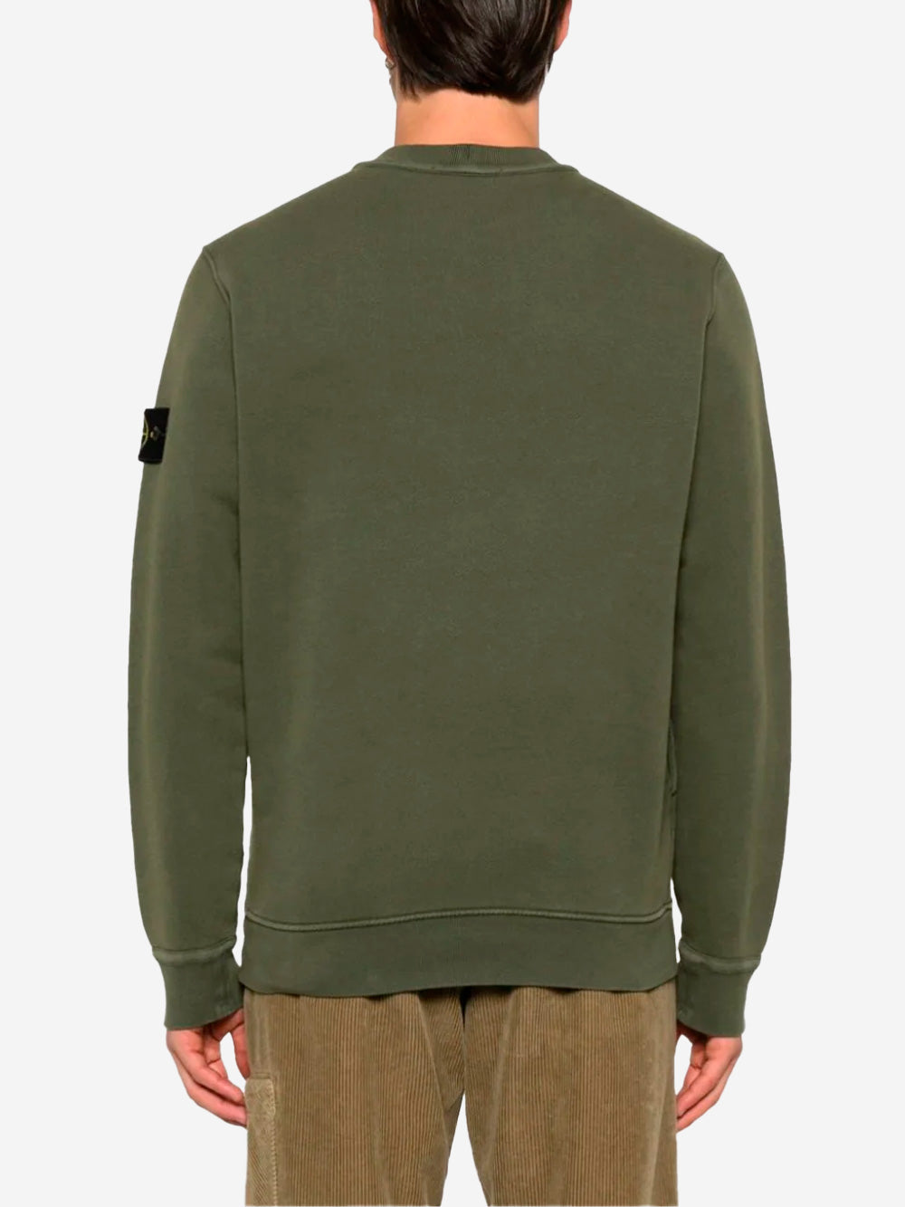 STONE ISLAND Felpa girocollo muschio Muschio Urbanstaroma