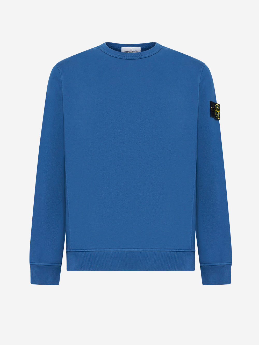 STONE ISLAND Felpa girocollo avio blu Urbanstaroma