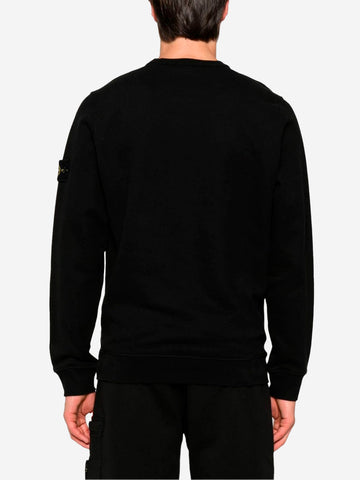 Brushed Organic Cotton Fleece negro